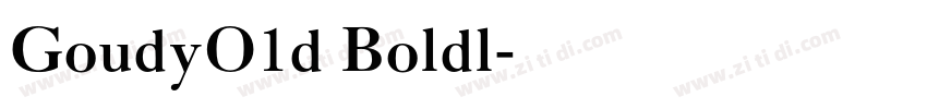 GoudyO1d Boldl字体转换